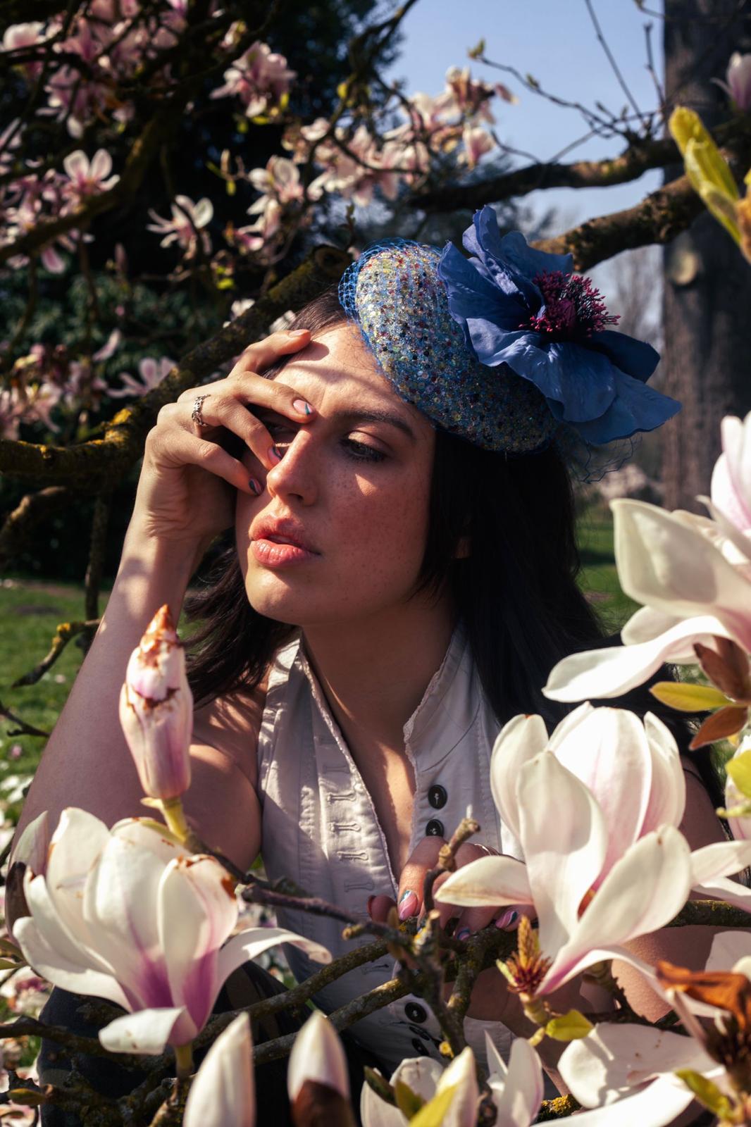 Flower and sequins