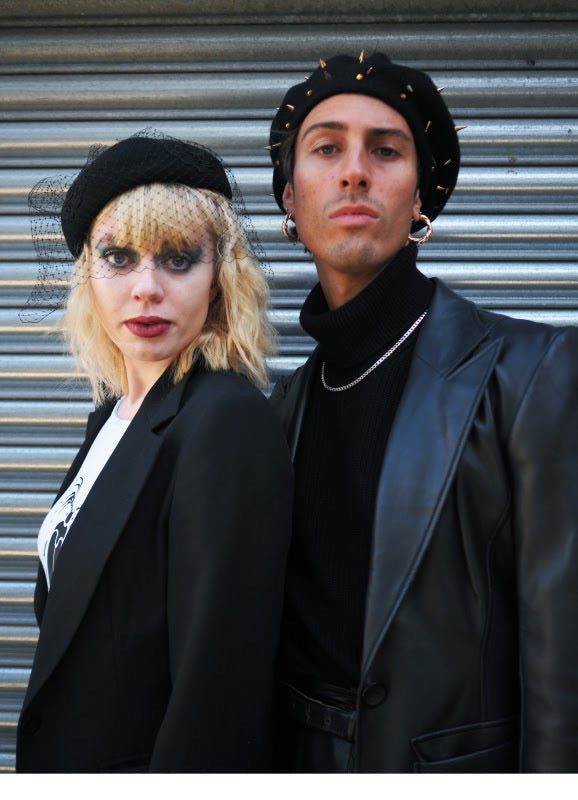 C Marlene Beret With Veil