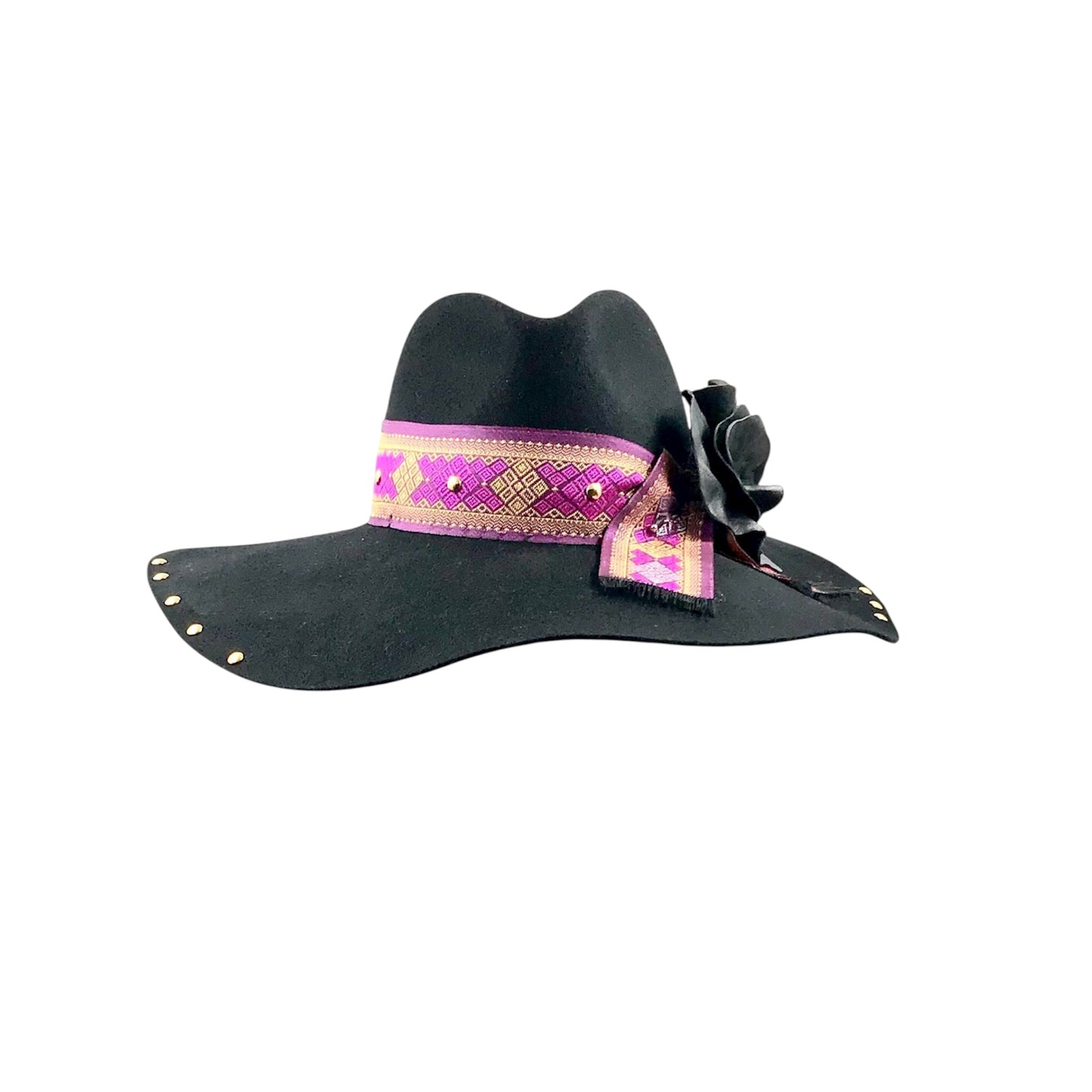 Hat  Wide brimmed fedora
