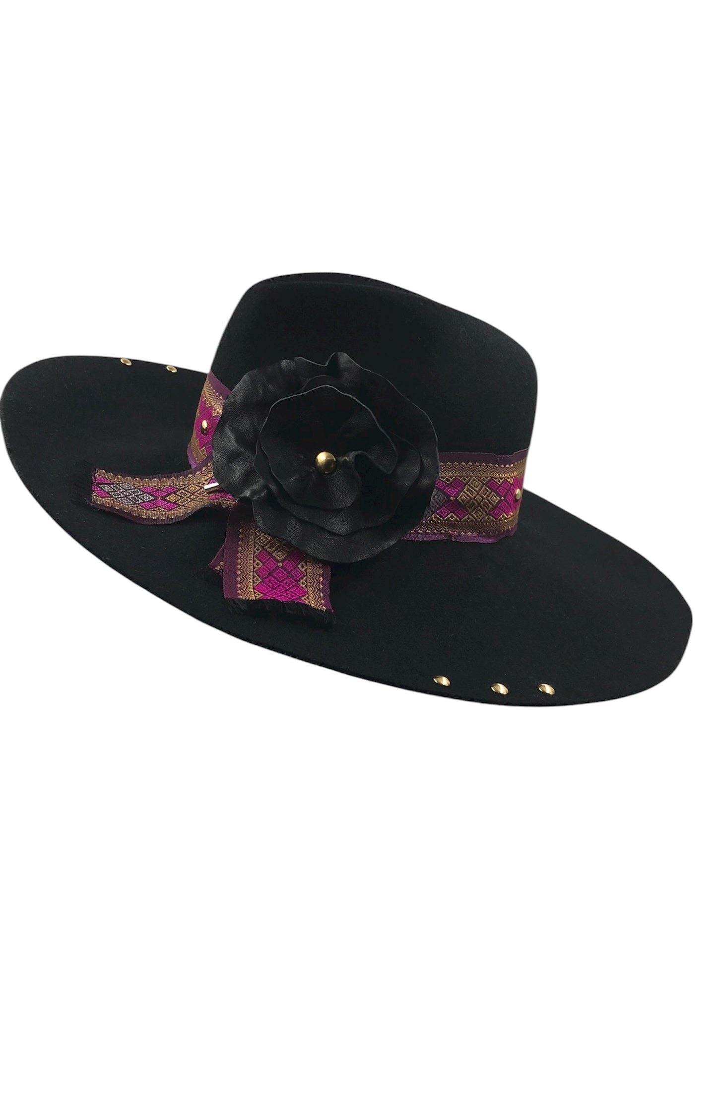 Hat  Wide brimmed fedora
