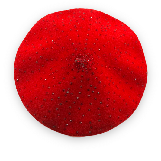 Red Tiffany beret